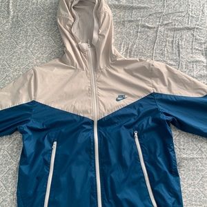 Nike windbreaker (blue & white)